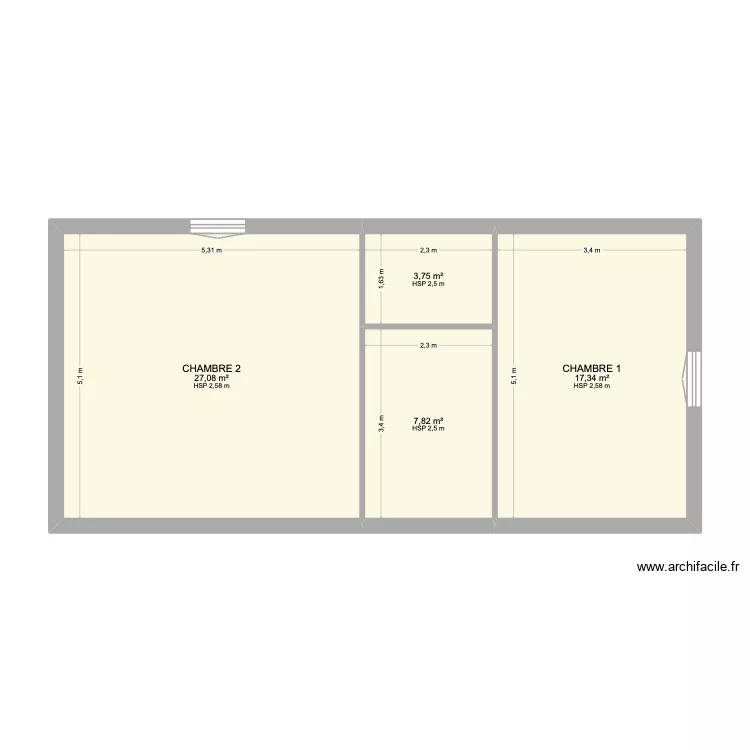 LAURENT R+1. Plan de 