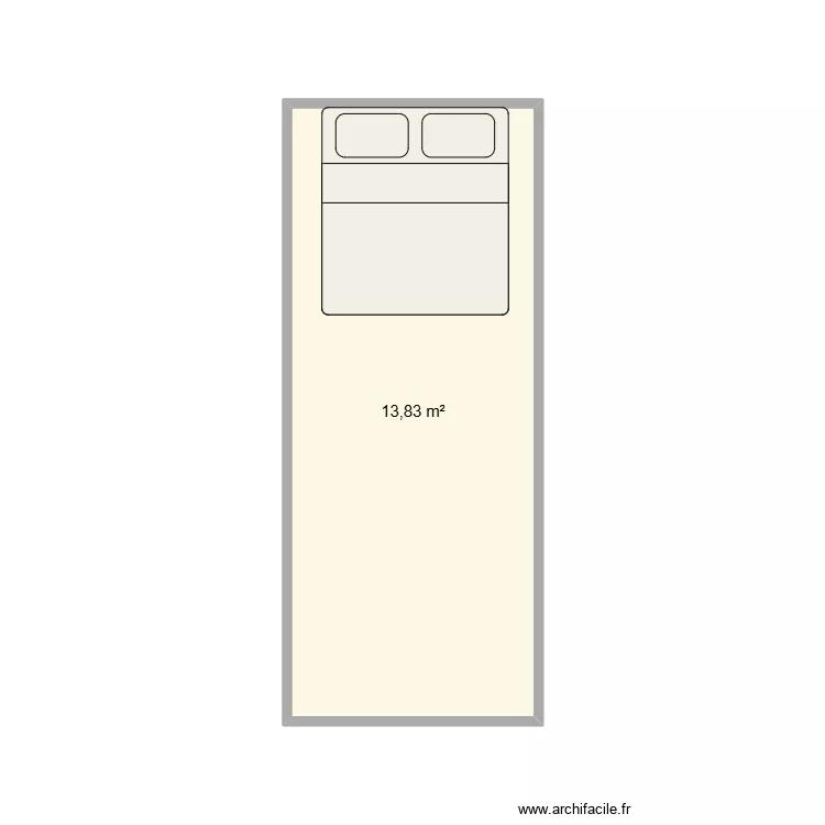 container 20" openside. Plan de 1  et 14 m²