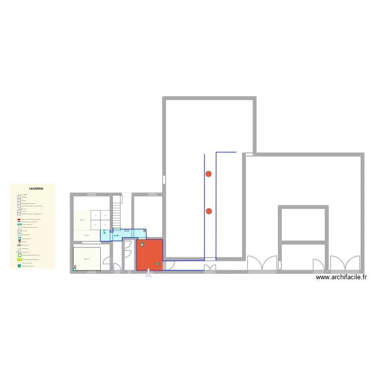 AF042269 RDC Faber maj. Plan de 10  et 344 m²