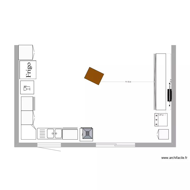 cuisine. Plan de cuisine. Plan de