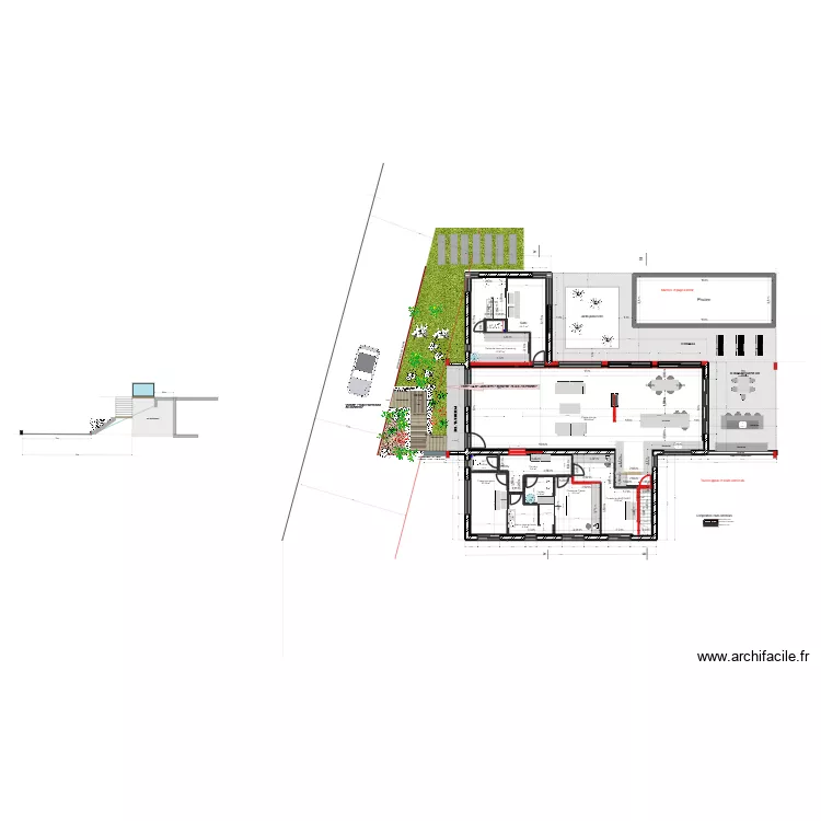 PROJET B ACCES RDC. Plan de 13 et 246 m² PROJET B ACCES RDC. Plan de 13 et 246 m²