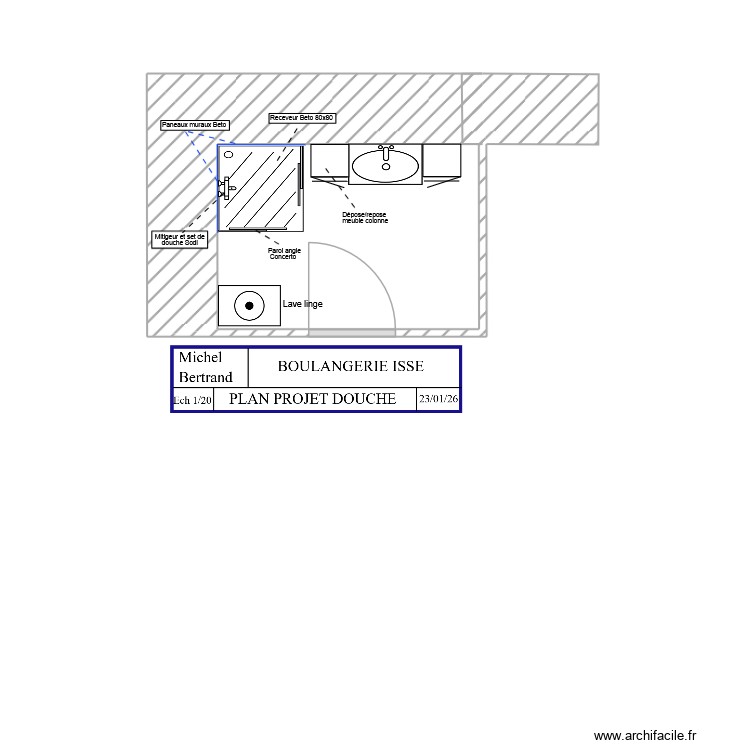 DAHAI Plan SDE Existante. Plan de 0 pièce et 0 m2