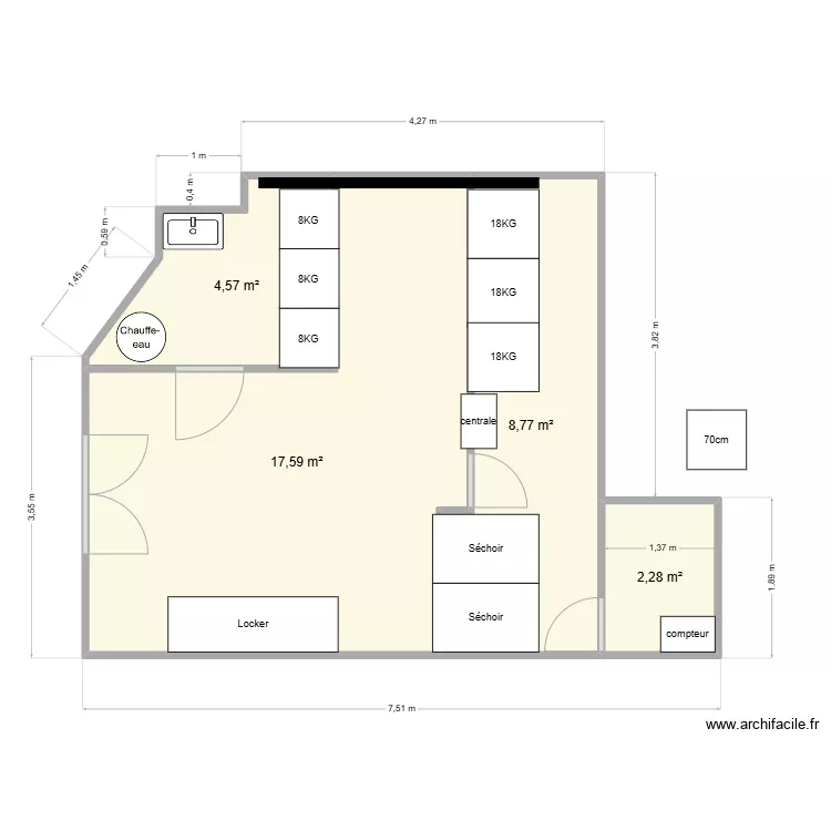Laverie Chartrons 2. Plan de 