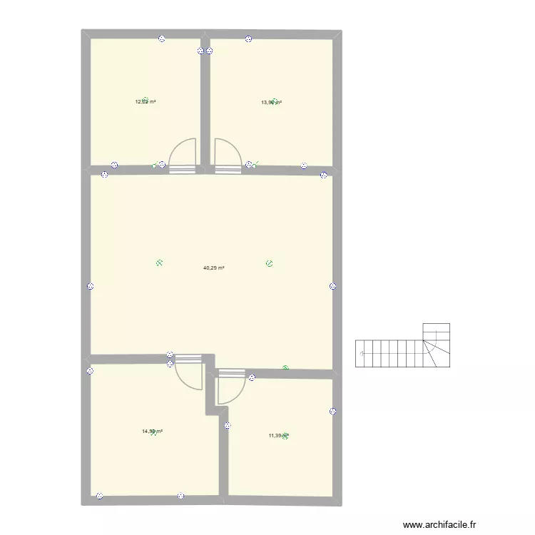 schema elec. Plan de 5 pièces et 93 m²