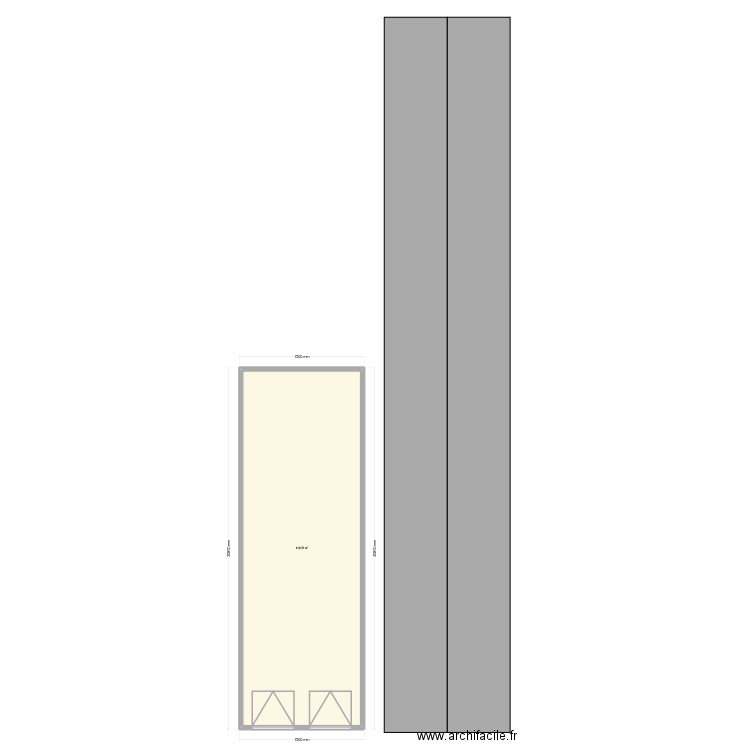 petit coté nex. Plan de 1 pièce et 139 m2