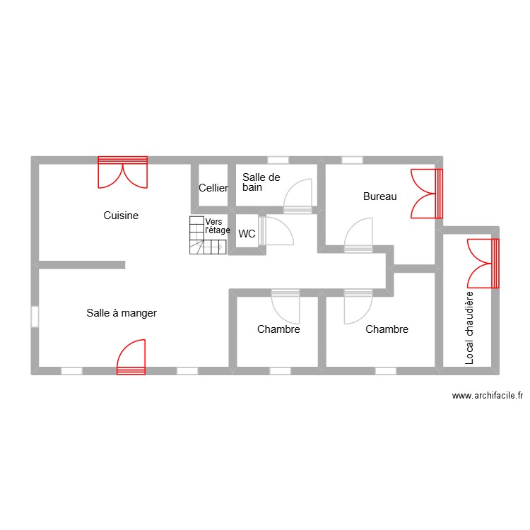 Sayeste_plan. Plan de 6 pièces et 67 m2