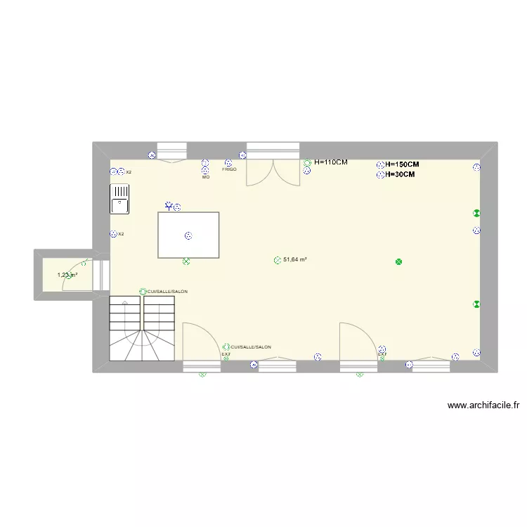 Maison FZ. Plan de 