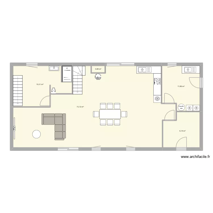 MAT. Plan de 5 Pièces et 110 m² MAT. Plan de 5 Pièces et 110 m²
