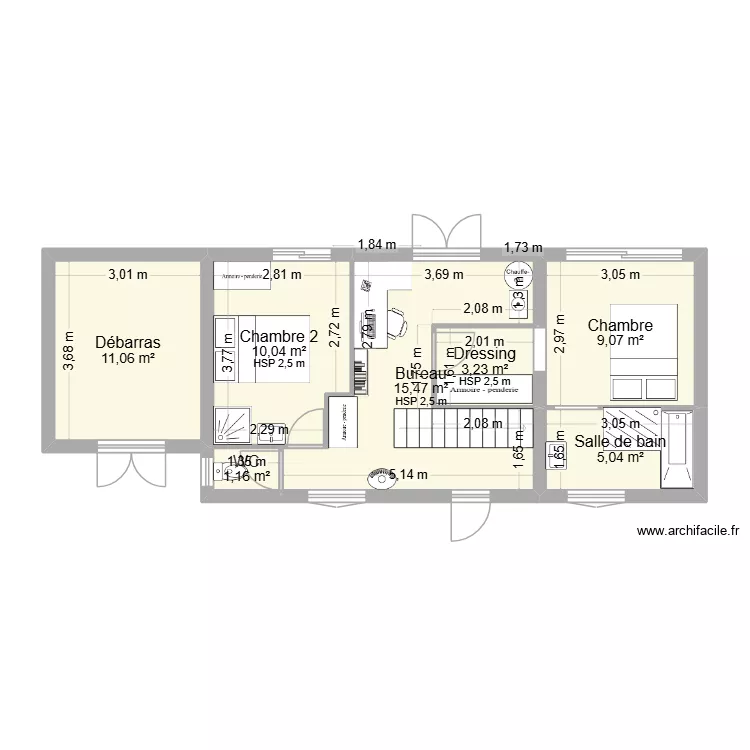 EYGLIERS - extension stockage uniquement. Plan de 