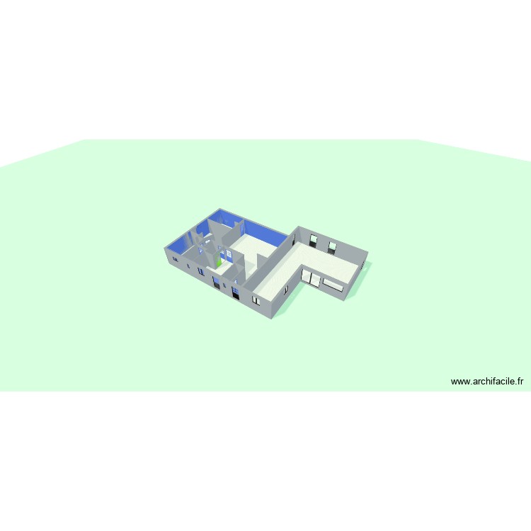 Pontacq new et garage actuel. Plan de 0 pièce et 0 m2