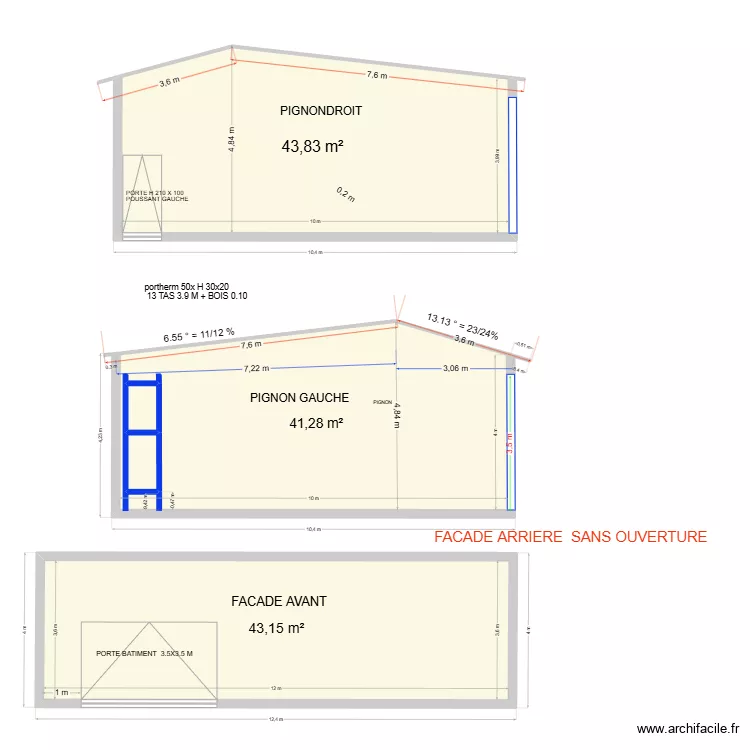 plan de coupe garage busnes. Plan de plan de coupe garage busnes. Plan de