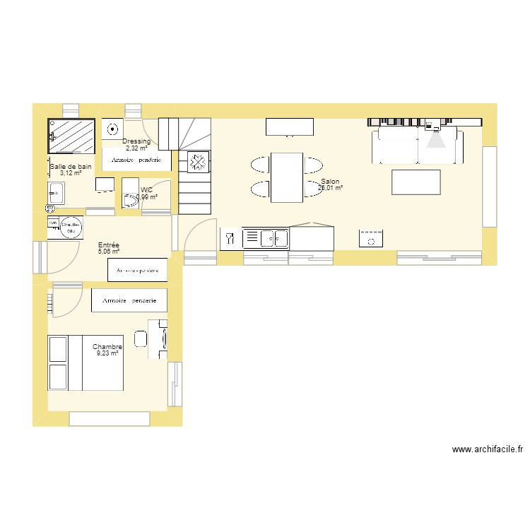 Cabane_modèle L. Plan de 0 pièce et 0 m2