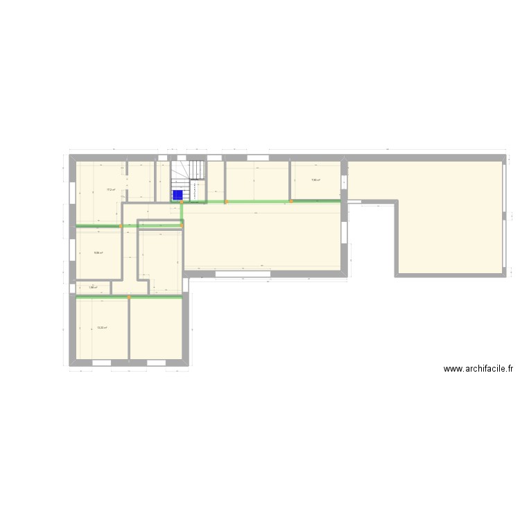 ALEX 2. Plan de 10 pièces et 70 m2