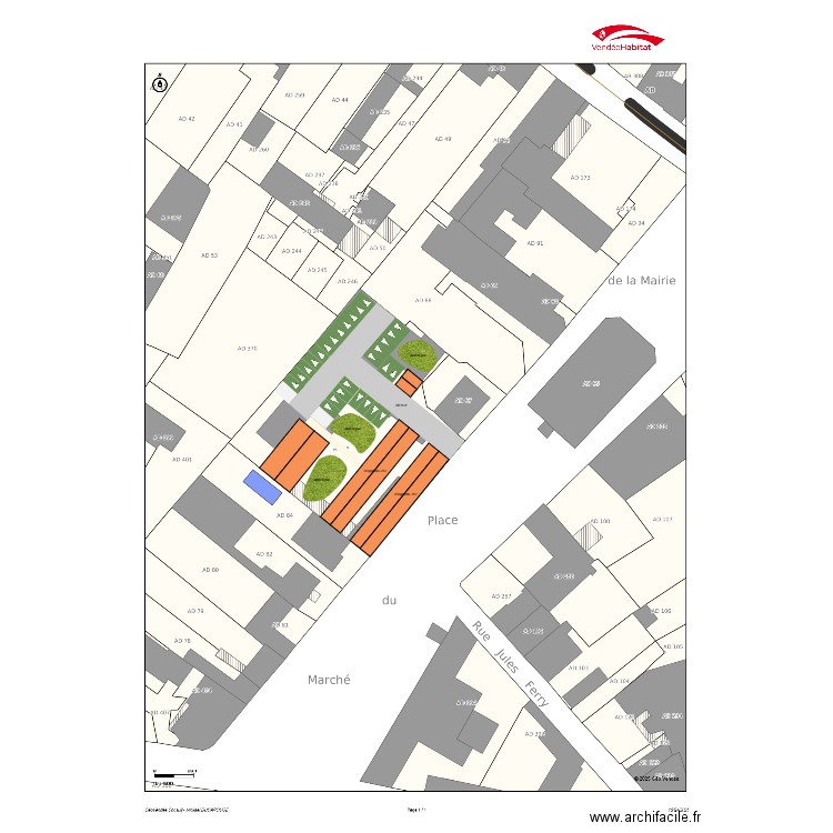 Les Essarts RS Site Médico. Plan de 0 pièce et 0 m2