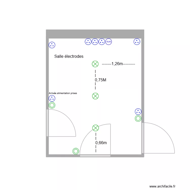 salle électrodes. Plan de salle électrodes. Plan de