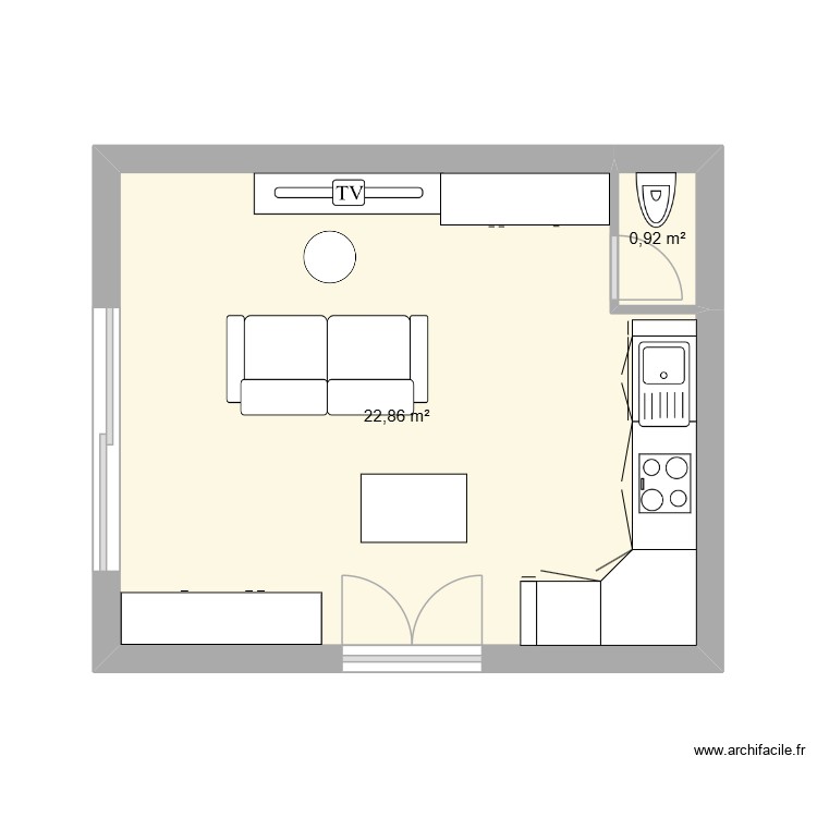 24 garage. Plan de 0 pièce et 0 m2