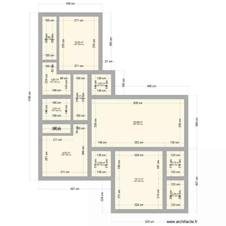 Maison plein pied . Plan de Maison plein pied . Plan de