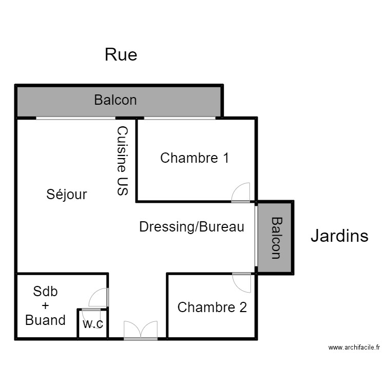 VIRGINIE2. Plan de 7 pièces et 240 m2