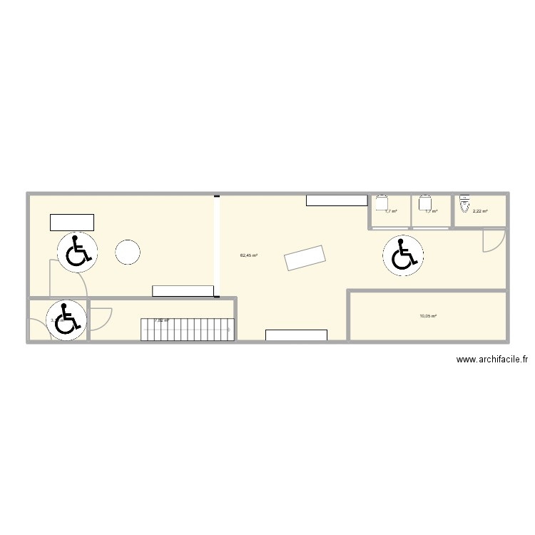 MK mode. Plan de 7 pièces et 89 m2