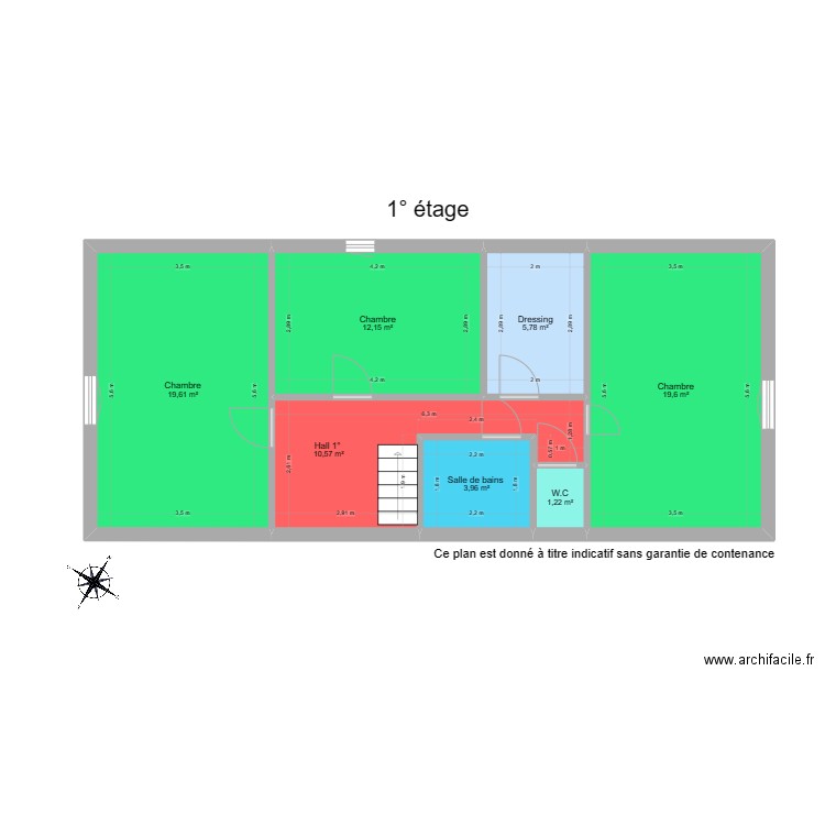 1° étage chaffour . Plan de 0 pièce et 0 m2