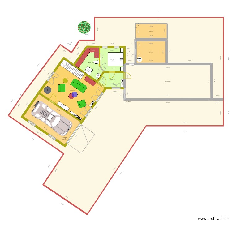 MODIFICATION PLAN 23 OCTOBRE. Plan de 9 pièces et 333 m2