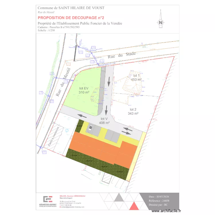 Saint Hilaire de Voust V2. Plan de Saint Hilaire de Voust V2. Plan de