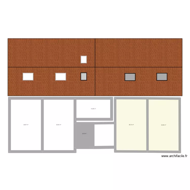 Bienvenus. Plan de 6 et 119 m² Bienvenus. Plan de 6 et 119 m²