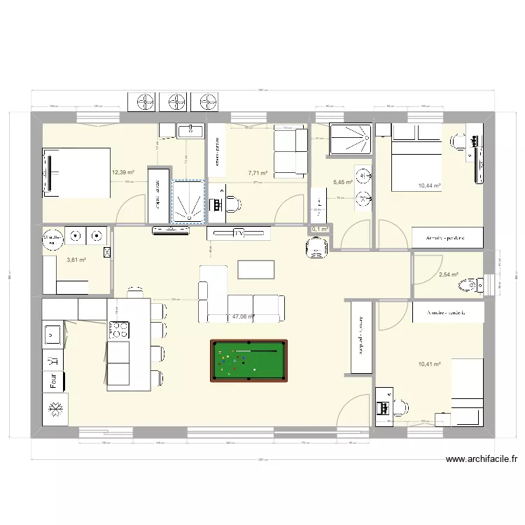 nouvelle maison 1.0. Plan de 