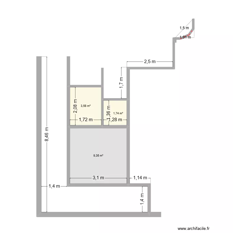 Lafinur v1. Plan de 9 et 85 m² Lafinur v1. Plan de 9 et 85 m²