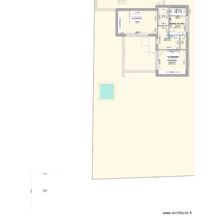 FRESSAIN CONSTRUCTION 2026. Plan de 15 pièces et 228 m2