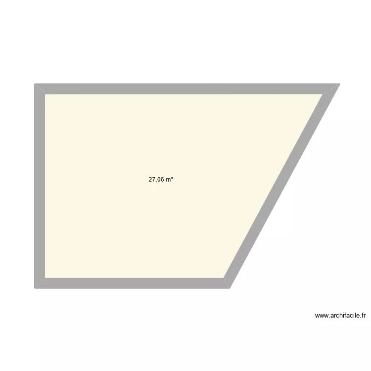 CBAI 2026. Plan de 1  et 27 m²