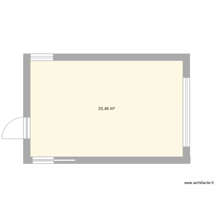 Chambre option 1. Plan de 1 et 20 m² Chambre option 1. Plan de 1 et 20 m²