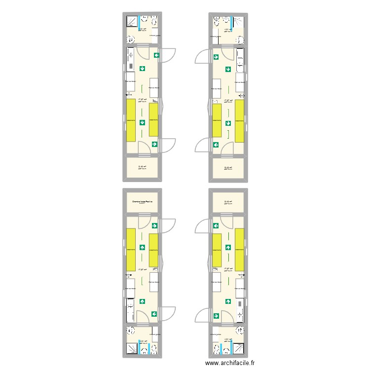 Plan LaboPeyi. Plan de 12 pièces et 103 m2