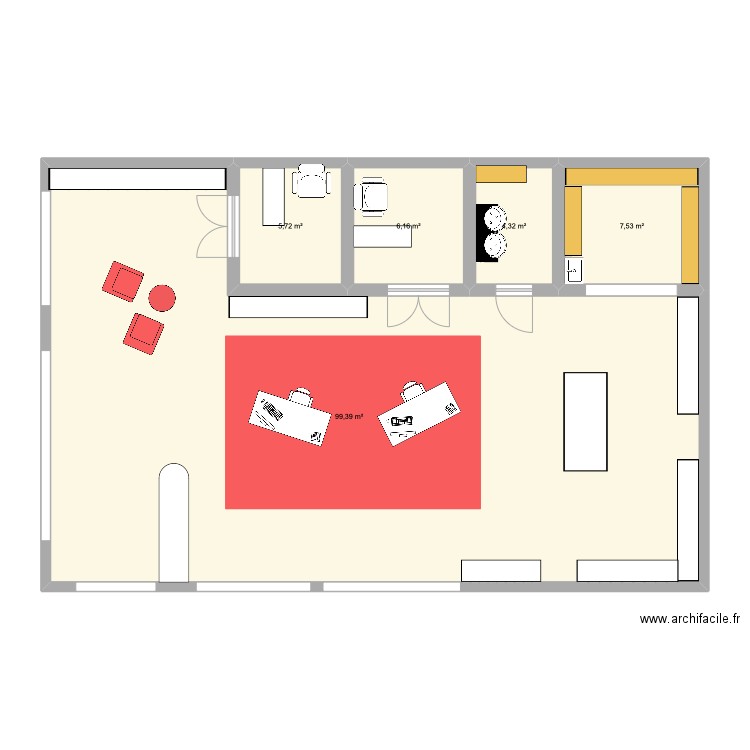 vietnam. Plan de 5 pièces et 123 m2