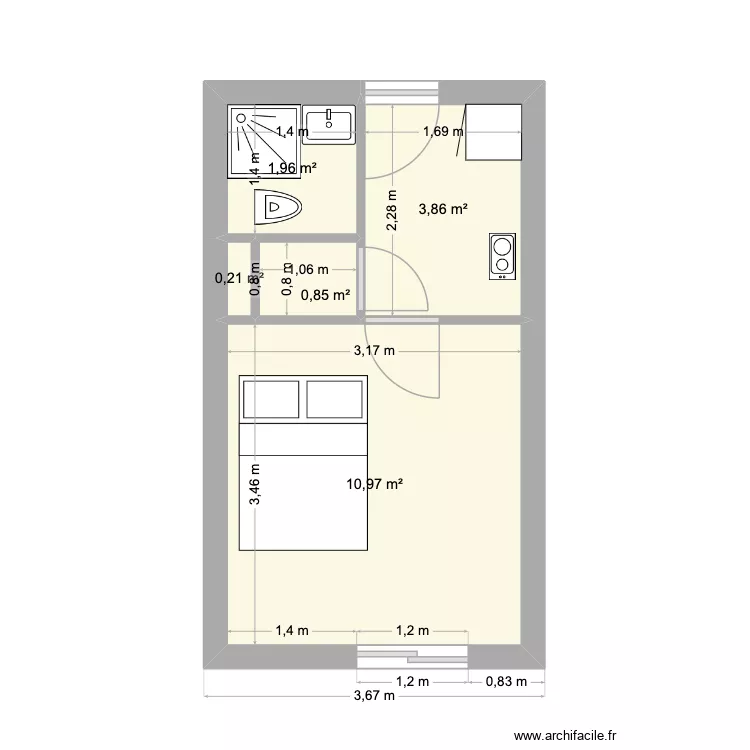 tes. Plan de 5 pièces et 18 m² tes. Plan de 5 pièces et 18 m²