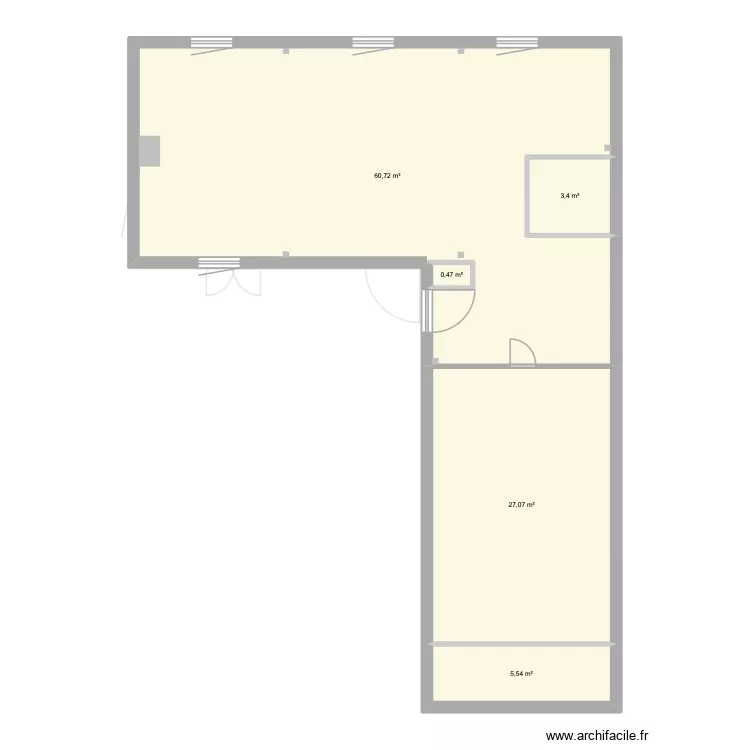 Port Salio. Plan de 11  et 181 m²