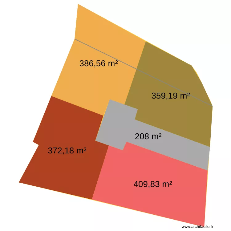 plan division 4 lots. Plan de 