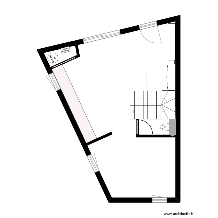 SHOWROOM AMÉNAGEMENT 2. Plan de 1 pièce et 49 m2