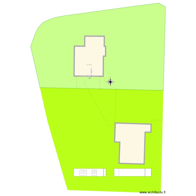 Maison PAC. Plan de 2 pièces et 261 m2
