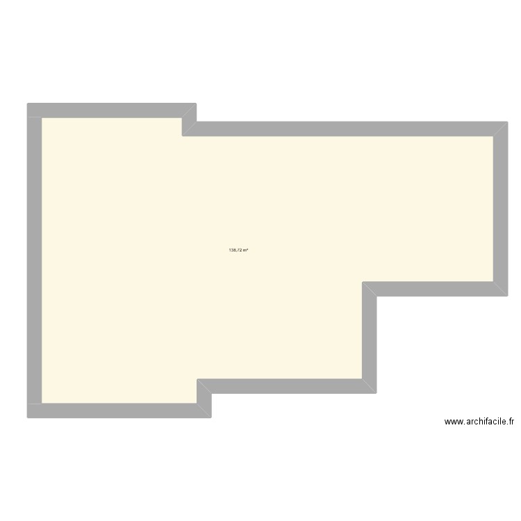 COURS. Plan de 1 pièce et 159 m2
