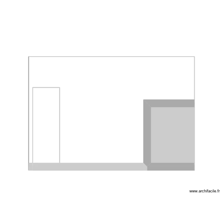 plan façade. Plan de plan façade. Plan de