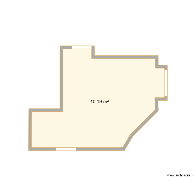 cuisine ENTRAIGUES. Plan de 1 pièce et 10 m2