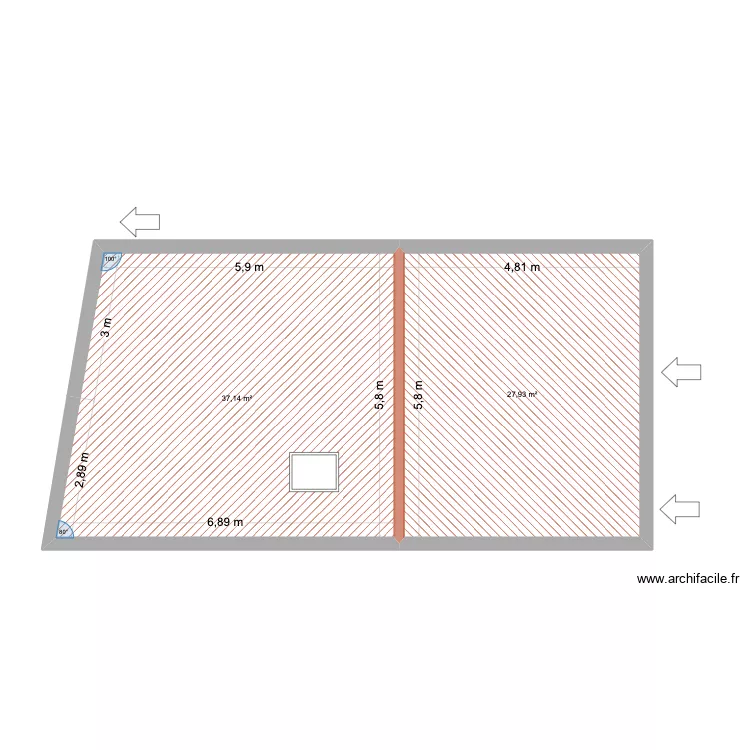 toit avant. Plan de toit avant. Plan de