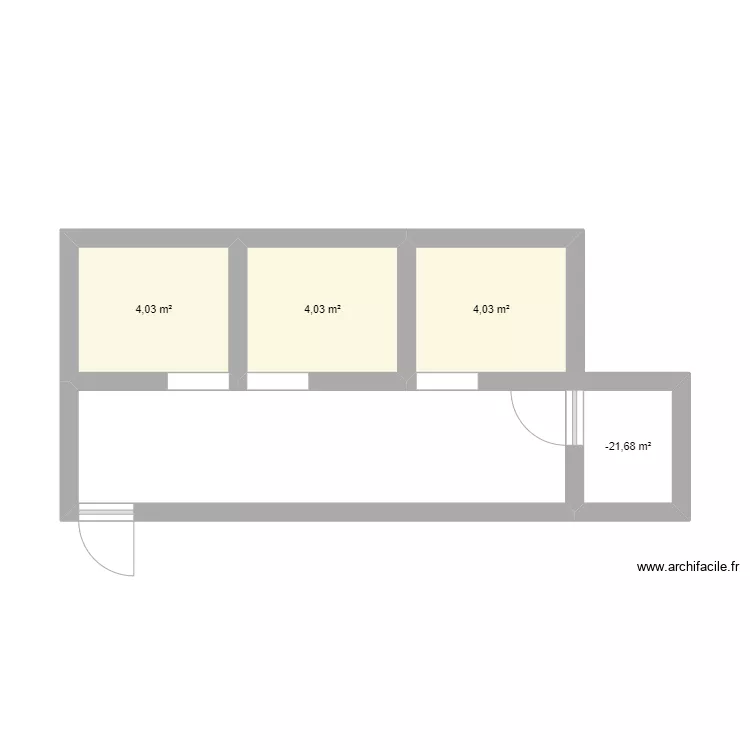 institut de beaut&eacute;. Plan de 