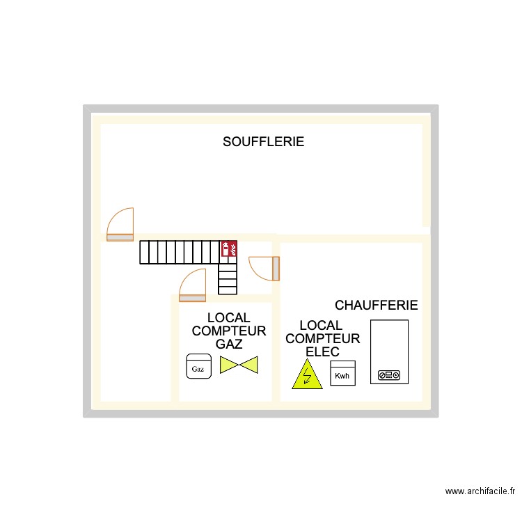 Sacré-Coeur de Stockel - Cavez. Plan de 3 pièces et 18 m2