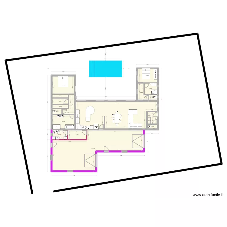 pingon. Plan de 18  et 217 m²
