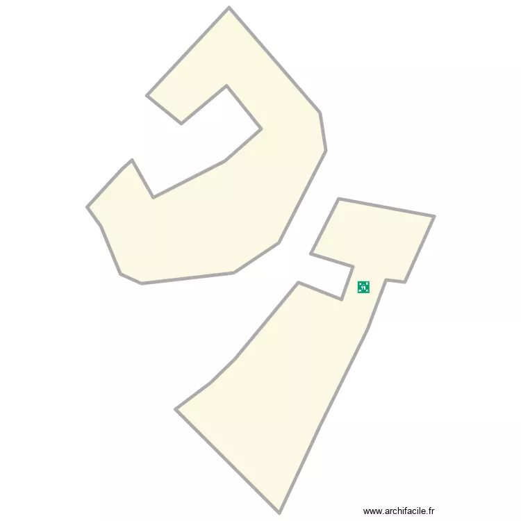 Cadstre 19 Place C&eacute;lestin Roche. Plan de 2  et 985 m²