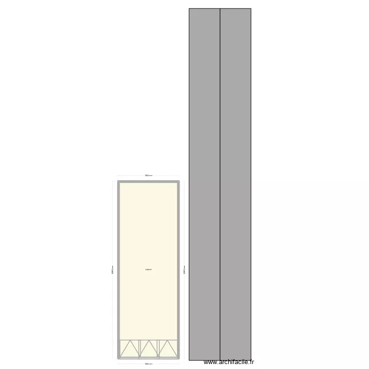 petit cot&eacute; ancien. Plan de 1  et 139 m²
