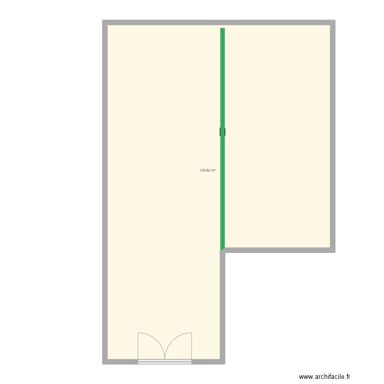 VINCENT. Plan de 1 pièce et 124 m2