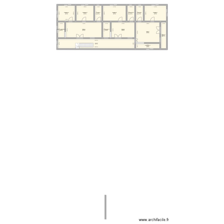 Hampi Palace. Plan de 15 pièces et 174 m2